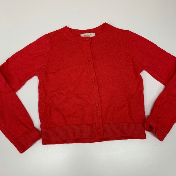 kate spade Other - Kate Spade Kids Pink Red Button Down Cardigan